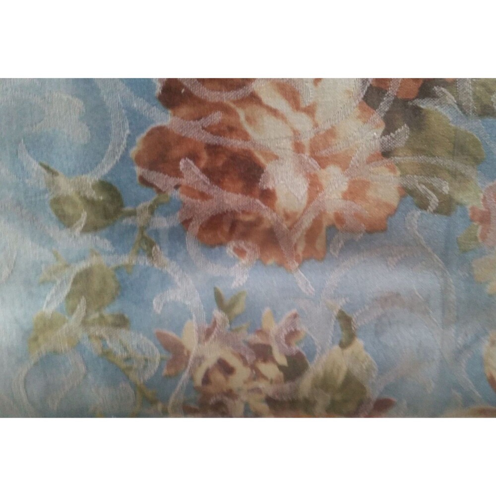 FLANNEL BACK TABLECLOTH 60" x 104" (8-10 ppl) FLOWERS, EMILY by AL
